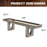 Barrington Billiards 11' Aurora Outdoor Shuffleboard Table with Scratch-Resistant Playfield and 8 Puck Set Barrington Billiards