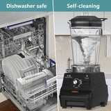 OMMO Blender 1800W, Professional High Speed Countertop Blender with Durable Stainless Steel Blades, 60oz BPA Free Blender for Shakes and Smoothies, Nuts, Ice and Fruits, Dishwasher Safe OMMO