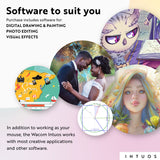 Wacom Intuos Small Bluetooth Graphics Drawing Tablet, Portable for Teachers, Students and Creators, 4 Customizable ExpressKeys, Compatible with Chromebook Mac OS Android and Windows - Pistachio Wacom