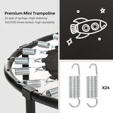 SONGMICS Trampoline for Kids, 3ft Mini Trampoline with Handlebar, Toddler Trampoline for Indoor and Outdoor, Max. Load 220 lb, Blue USTR036Q01 SONGMICS