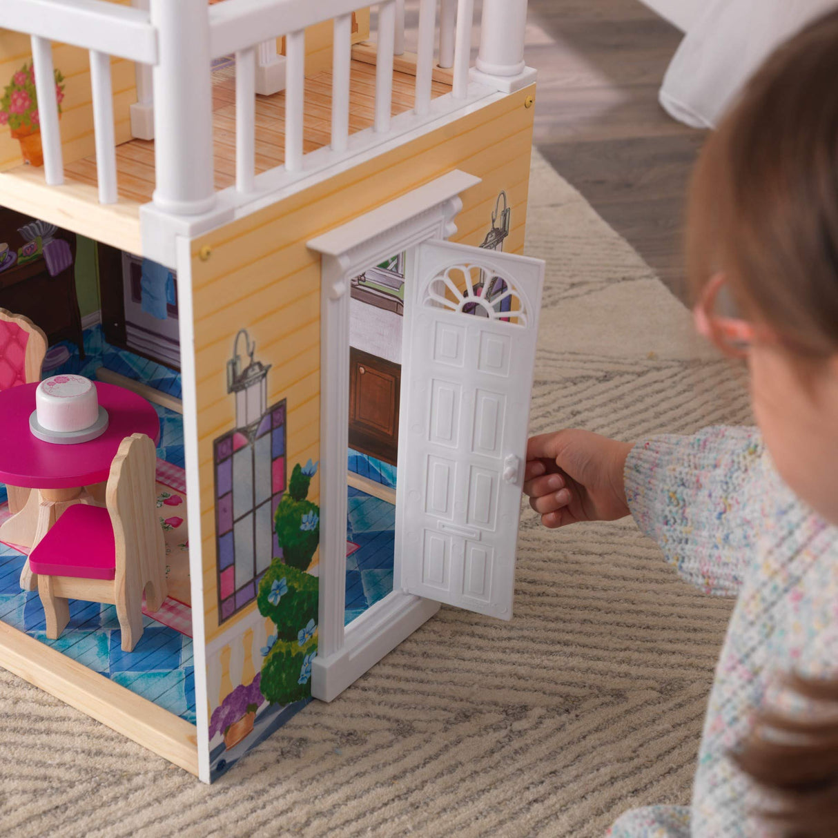 KidKraft My Dreamy Wooden Dollhouse with Lights and Sounds, Elevator and 14 Accessories, Gift for Ages 3+ KidKraft