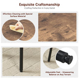 Tatub 5-Piece High Dining Table and Chairs Set for 4 - Brown Industrial Design Tatub