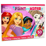 Disney Princess Paint with Water Set for Kids, Toddlers Age 3+ - Bundle with 36 Page Cute Cartoon Mess-Free Water Coloring Book for Ages 3 4 5 6 7 8 and More | Disney Princess No-Mess Arts and Crafts Disney