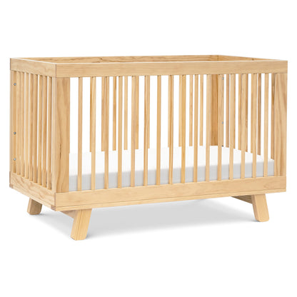 Babyletto Hudson 3-in-1 Convertible Baby Crib with Toddler Bed & Daybed Conversion - Easy to Assemble - GREENGUARD Gold Certified w/ 4 Adjustable Mattress Heights - Natural