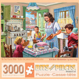 Bits and Pieces – 3000 Piece Jigsaw Puzzle for Adults – Kitchen Memories - Old Fashioned Classic Family Baking Kitchen Jigsaw Puzzle by Artist Steve Crisp, Completed Puzzle Size: 26" x 39" Bits and Pieces