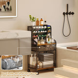 Jakyitvi 6-Tier Rolling Bathroom Storage Cart with Mesh Drawer, Metal Utility Cart with Lockable Wheels for Towels, Toiletries, and Cleaning Supplies, Organization Cart for Bathroom, Kitchen, Laundry Jakyitvi