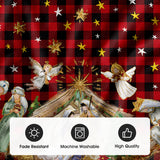 AVOIN colorlife Buffalo Plaid Christmas Tree Skirt 36 Inch, Winter Holiday Tree Decoration AVOIN colorlife