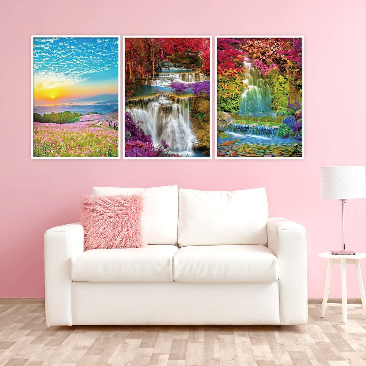 Tontut 10 Pack Diamond Painting Kits, Landscape Beach Diamond Art Painting for Adults Beginners, DIY Landscape Painting Diamond Art Full Round Diamond Crafts Wall Decor 12 x 16 inches Tontut