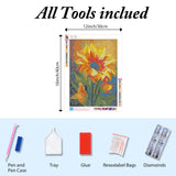 Ausanrl Diamond Art Painting Sun Flowers-Diamond Painting for Adults,Flowers 5D Diamond Painting,DIY Full Drill Diamond Painting Sun Flower Gem Painting and Crafts 12x16inch Ausanrl