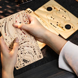 MU 3D Wooden Knife Puzzle DIY Wood Assembled Knife Model Metal Puzzles for Adults, Military Model Wooden Swords Guns Model Kits Building DIY Set, Mechanicals Wooden Toys Gift to Father Brother Purple MU