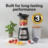 Hamilton Beach Power Elite Wave Action Blender For Shakes and Smoothies, 40 Oz Glass Jar, 12 Functions Including Puree, Crush Ice, Black, 700 Watts, Black (58148A) Hamilton Beach