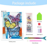 Sunovate Butterfly Diamond Art Kits for Adults Beginners, Relaxing DIY Gem Art and Crafts for Adults Home Wall Decor Gift, 5D Special Shaped Partial Drill Glow in The Dark Diamond Painting Sunovate