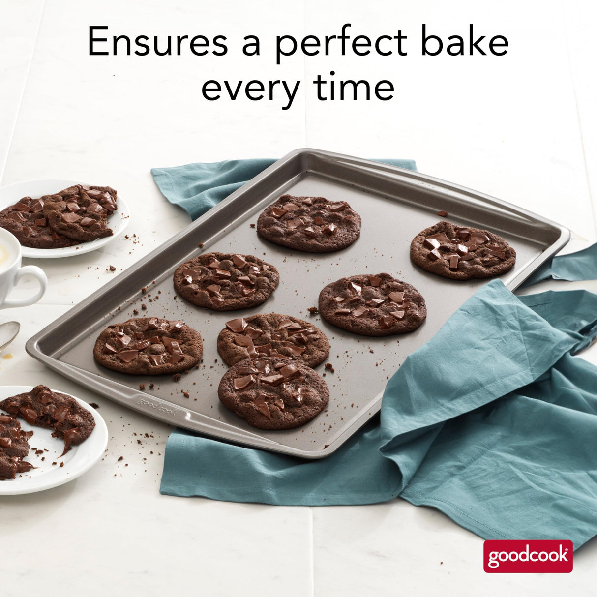 GoodCook Nonstick Steel Baking Sheet, 11" x 17", Gray GoodCook