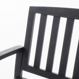 Christopher Knight Home Loja Outdoor Acacia Wood Bench, Dark Grey Finish Christopher Knight Home