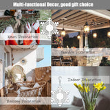 12Pack 4inch Sublimation Wind Spinner Blanks 3D Aluminum Metal Wind Sculpture Kinetic Spinners for Yard and Garden Indoor Art Sublimation Christmas Ornament Hanging Decoration (Snowflake) WindMage