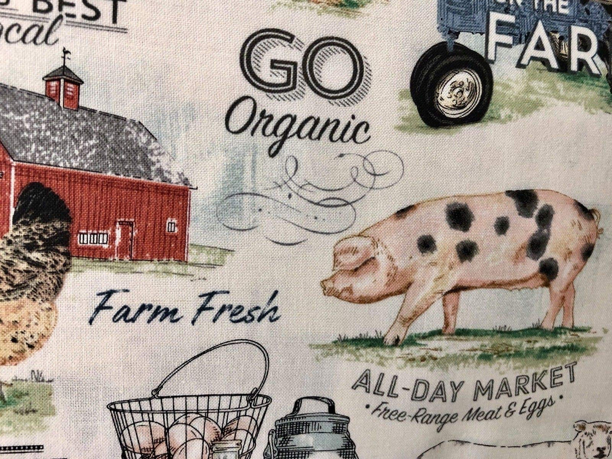 Farmhouse Valance Country Decor Dairy Farm Cow Topper Barn Wedding Decor Barn Pig Home Decor Cotton Window Treatment 43W x 14L Home LIving Curtain Gift Idea Housewarming Generic