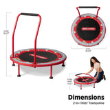 Radio Flyer 2-in-1 Kids' Trampoline, Mini Trampoline for Toddlers, Ages 3-6 Years Radio Flyer