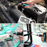 DURATECH 14-in-1 Screwdriver Set, Multi-Bit Ratcheting Screwdriver Set Tool All in One with Quick-load Mechanism, 7PCS Phillips, Slotted, Torx, Square S2 Steel Bits, T-Handle, for Outdoor & Daily Use DURATECH