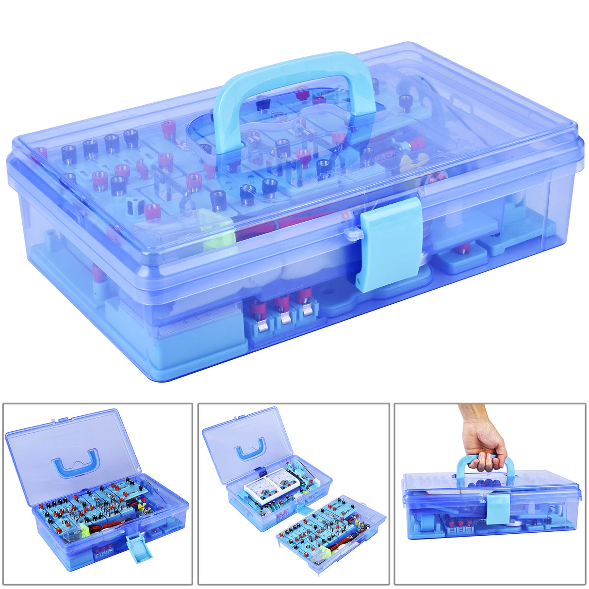 Mysterystone Science Experiment for Kids Electricity and Magnetism Kit for Students Stem Kit Physics Lab Basic Circuit Board Kit for Learning Starter Mysterystone
