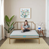 Linenspa 6 Inch Mattress - Firm Feel - Bonnell Spring with Foam Layer - Mattress in a Box - Youth or Kids Bed - Guest Bedroom - Durable and Breathable Support - Affordable - Full Size Linenspa