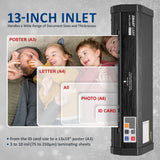 SINCHI Auto Sense, 3-10 mil Laminating Machine for Office and School, 50-Second Warm-up, 40 Inches/Minute, Never-Jam, Heavy Duty, 13-inch Thermal Laminator Machine 11x17 SINCHI