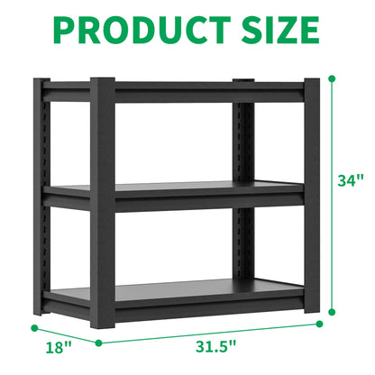 OPTYMIRA Fish Tank Stand,3-tier Rack Shelf Heavy Duty Metal Frame Aquarium Stand 20 Gallon,Reptile Terrarium Stand for 30 Gallon Long Aquarium,Reptile Tank Stand,Breeder Tank Stand,31.5"*18"*34"