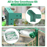 Walk in Greenhouse, 65x39x81 inch Green House for Plants, Include Greenhouse Kit and Greenhouse PVC Cover, Portable Greenhouses for Outdoors Winter MOFEEZ