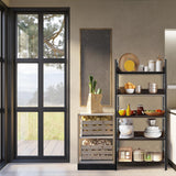 Himimi Ladder Bookshelf, 5 Shelf Bookcase Industrial Bookshelf Wood and Metal Bookshelves, Plant Flower Stand Rack Book Storage Shelves for Living Room, Bedroom, Home Office (2 PCS) Himimi