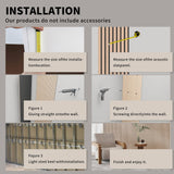 POHARE Wood Slat Wall Panels, 2 Pack Accent Decorative Acoustic Wood Slats for Wall and Ceilings, Acoustic Panels for Interior Wall Décor on Felt Back Board, Oak, 8 x 1 ft POHARE