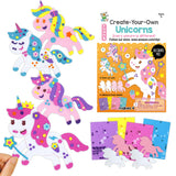 VKPI 4 Pieces EVA Foam Art Crafts Gift Kit, Make Create Your Own Unicorns, Cartoon Foam Paper Craft Projects for Kids Ages 4+ Toddler, Preschool Learning Toy for Birthday Party Favor Supplies VKPI