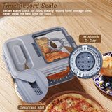 ANYPROLUS Bread Box for Homemade Bread, Time Recording Bread Containers Storage Airtight Loaf, Bread Storage Container Bread Keeper with Lid, Bread Box for Kitchen Countertop, Grey ANYPROLUS