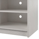 Ameriwood Home Hendrix Fireplace TV Stand for TVs up to 65 Inch, Replaceable Electric Fireplace Insert Heater, Realistic Log and Flame Effect, For Living Room or Bedroom, Ivory Oak Ameriwood Home