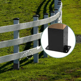 Cskunxia 4x4 Post Base 2Pcs Wood Fence Post Bracket Anchor Base Brackets Deck Post Base for Pergola Railing Mailbox Deck (Inner Size 3.6x3.6) Cskunxia