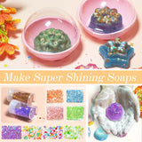 BRIPATI Soap Making Kit for Adults - DIY Soaps Crafts Supplies Set Include Soap Bases, Silicone Molds, Fragrances, Liquid Pigments, Glitters, Birthday & Holiday Gift BRIPATI