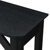 Convenience Concepts Winston Hall Table with Shelf, Black Convenience Concepts