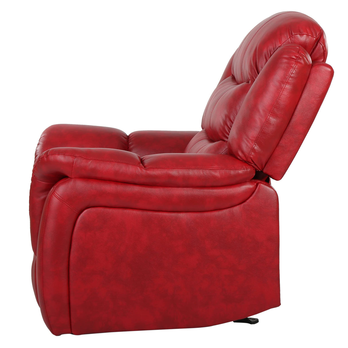 Christopher Knight Home Hawthorne Glider Recliner, Leather, Oxblood Red GDFStudio