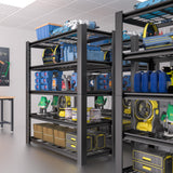 NEXVRTAU 76"H x 60"W x 24"D 5-Tier Heavy Duty Garage Shelving Unit with Wire Shelves,3000 LBS Capacity Metal Storage Rack,Adjustable Boltless Steel Shelves for Garage,Basement,Pantry,Warehouse.1 Pack Nexvrtau