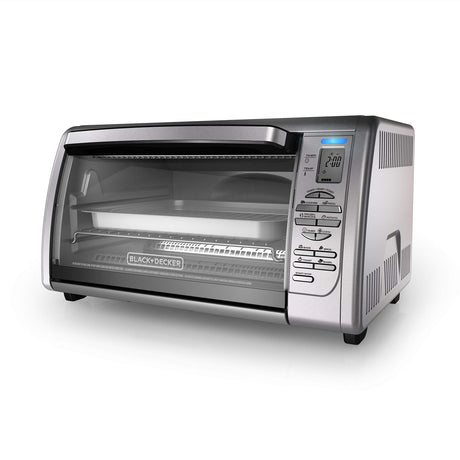 Black+Decker Countertop Convection Toaster Oven, 8 One-touch Cooking Functions, Stainless Steel BLACK+DECKER