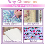 RMSGOZO Diamond Painting Kits Dream Garden Unicorn - Animal Diamond Painting, Chic Gemstone Art Craft Cross Stitch, for Adults & Children, for Room Decor Bathroom Decor Gifts 8X12 Inch RMSGOZO