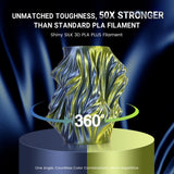 SUNLU Silk PLA Plus 3D Printer Filament, Dual Color Shiny PLA+ Filament 1.75mm, Silk Textures, 360° Spin Unveils Varied Colors, Dimensional Accuracy +/- 0.02mm, 1KG Spool(2.2lbs), Silk Pink Gold SUNLU