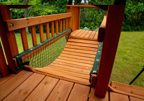 Gorilla Playsets 06-2004 Clatter Bridge Mesh Panels Add On for Swing Set Clatter Bridge, Black Gorilla Playsets