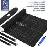Jigsaw Puzzle Mat Roll Up Fits 2000 1500 1000 Pieces Puzzles, Large Pad Table Non-Slip Board Saver Mats Portable Organizer, 41" x 29" + Inflatable Tube, 3 Straps, Keeper Storage Bag, Adults Kids Gifts Genovega
