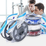TIOPY Filament Storage Bags Vacuum Kit, 20Pcs 3D Printer Filament Sealed Bags with 20Pcs Desiccants/Seal Clip/Hand Pump, 11.8x13.4 in Fit Most 0.25/0.5/1 KG 3D Printer Filament Spools TIOPY