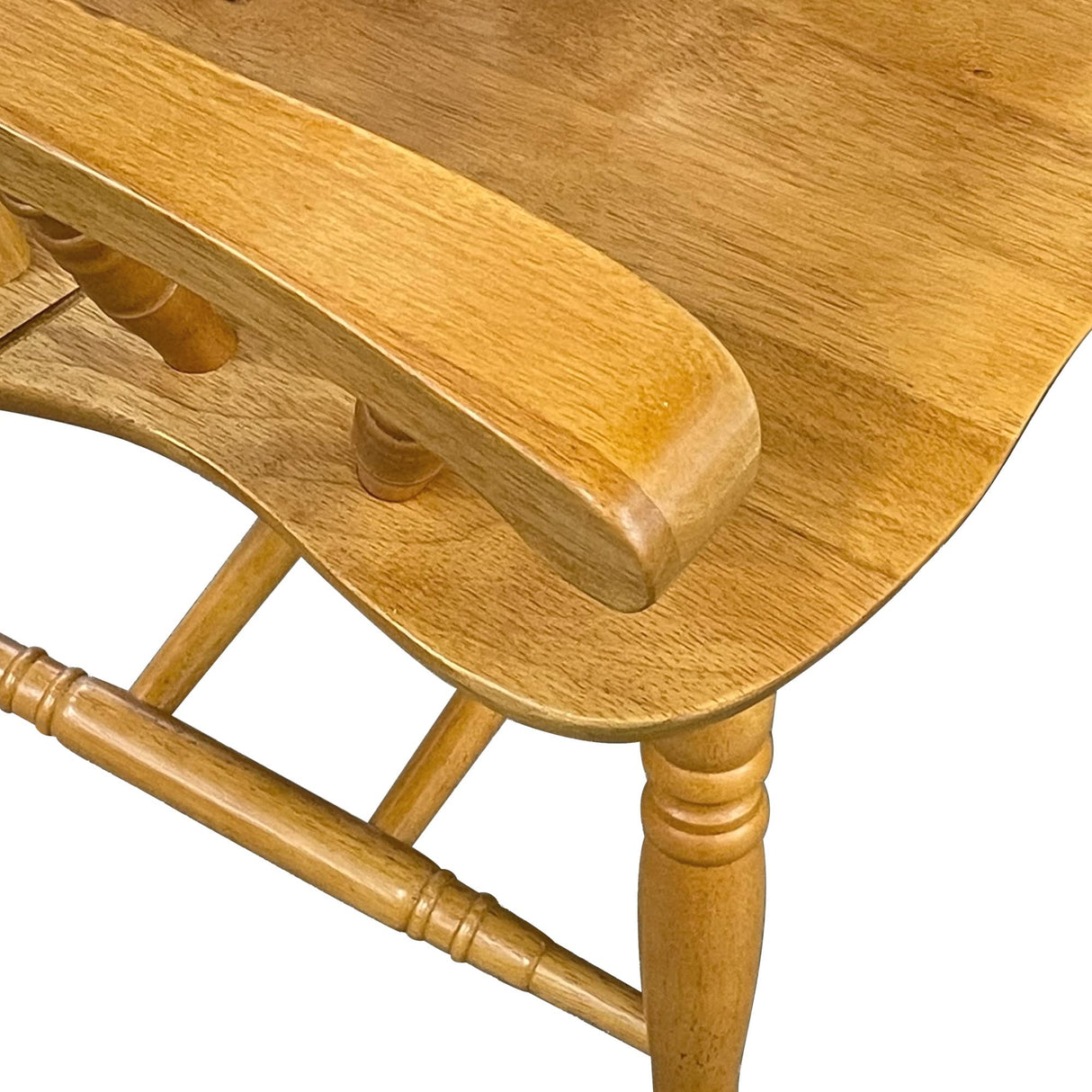 Sunset Trading Comfort Dining Arm Chair, 41", Light Oak Sunset Trading