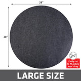 Drymate Christmas Tree Stand Mat (28”), Protects Floors from Spills and Scratches, Absorbent, Waterproof, Machine Washable, Durable, (Made in The USA)(Charcoal) Drymate