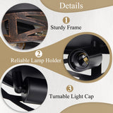 SKEJAO Flush Mount Ceiling Light Fixture,Vintage Metal Black 2-Light Hallway Light Fixtures Ceiling,Rustic Retro Light Fixtures Ceiling Mount for Farmhouse,Kitchen,Hall (2 Pack) SKEJAO