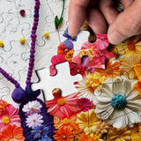 Blossom Wings Jigsaw Puzzle 1000 Piece for Adult, Colorful Flower Butterfly Jigsaw Puzzles Impossible Art, Pretty Aesthetic Challenging Puzzles Larkipuzz