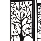 Evergreen Plow & Hearth Tree of Life Garden Arbor - 7 Feet Tall | Slim Metal Arch with Iron Trellis for Climbing Plants | Elegant Wedding Arbor | Outdoor Patio & Garden Decor Evergreen