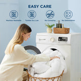 Bedsure Mattress Topper Queen - Pillow Top Queen Mattress Protector with 8-21 Inches Deep Pocket, 800 GSM Extra Thick Waterproof Bed Pad Fitted, Soft Cover Bed for Home, Bedroom, Hotel - White Bedsure