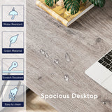 Tribesigns Writing Computer Desk, 55 inch Heavy Duty Study Desk with Z-Shaped Metal Leg, Modern Simple Home Office Computer Desk, Grey Tribesigns